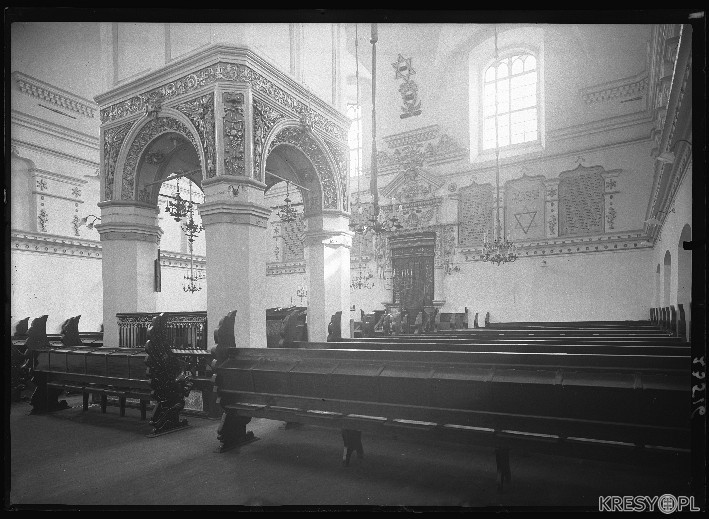 Інтер'єр Великої синагоги. Втрачений під час Дургої світової війни