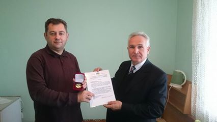 Ректора луцького університету нагородили козаки