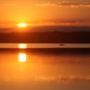 Мальовничий захід сонця на Згоранських озерах. Фото