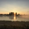 Осінній Стир, оповитий туманом. Фото