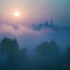 Осінній світанок у Луцьку. Фото
